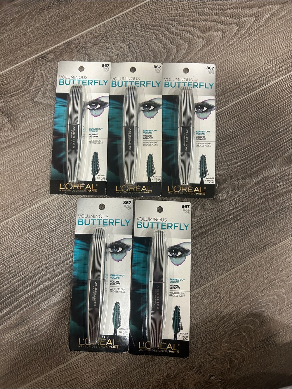 5X L'Oreal Voluminous Butterfly Mascara - Black #867 black 🌸 FIRM PRICE 🌸